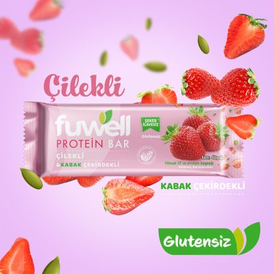Çilekli Kabak Çekirdekli Protein Bar